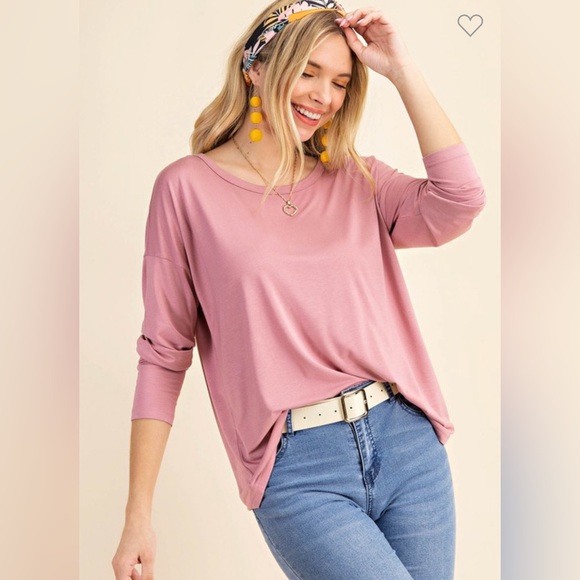 The Adrianna Pink Top - Picture 2 of 3